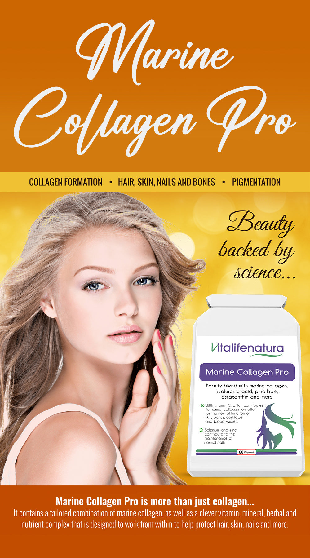 Marine Collagen Pro 60 Capsules Vitalifenatura