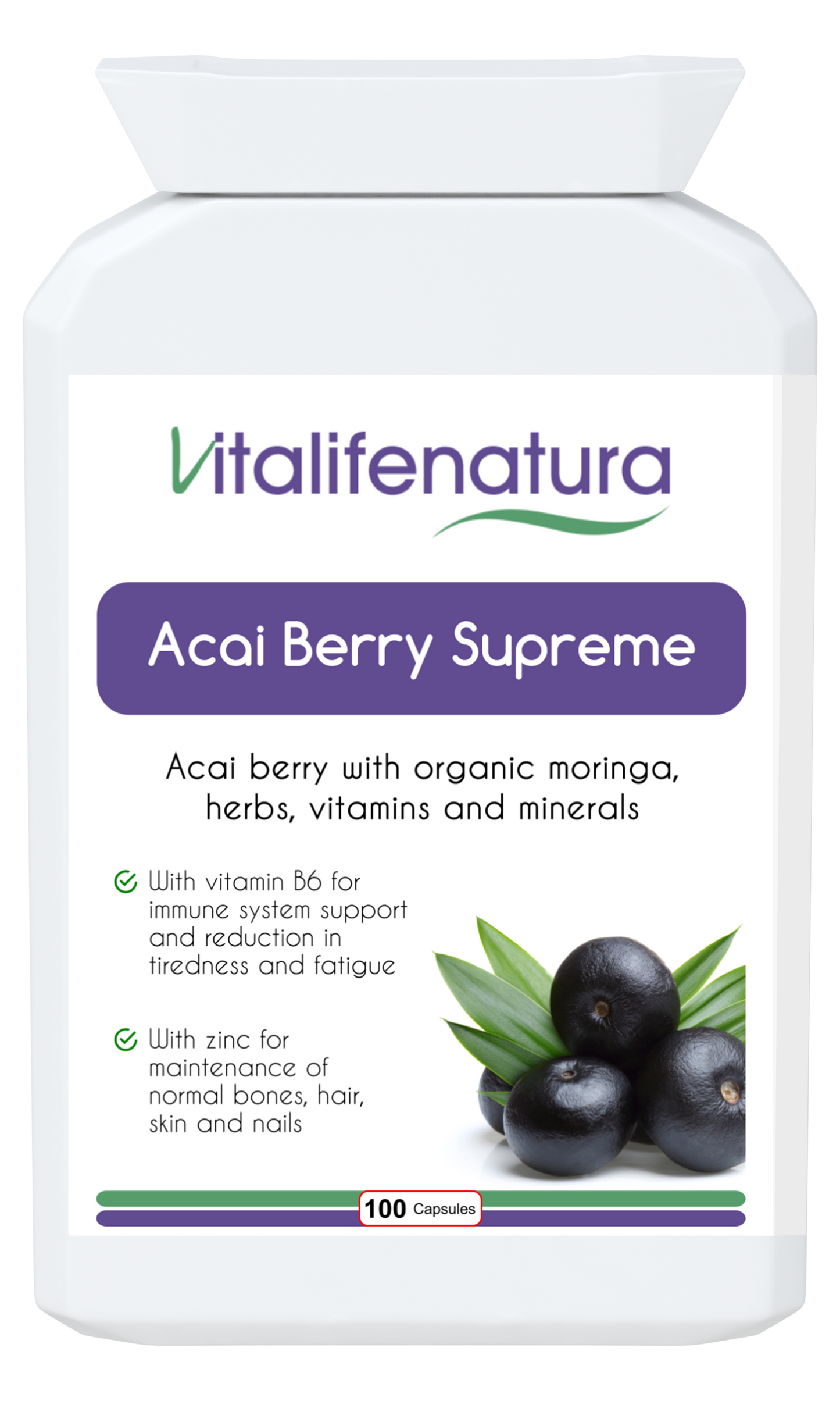 Acai Berry Supreme 100 capsules Vitalifenatura