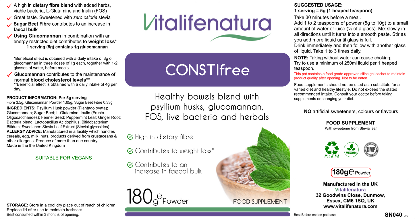 CONSTIfree 180gr Powder Vitalifenatura