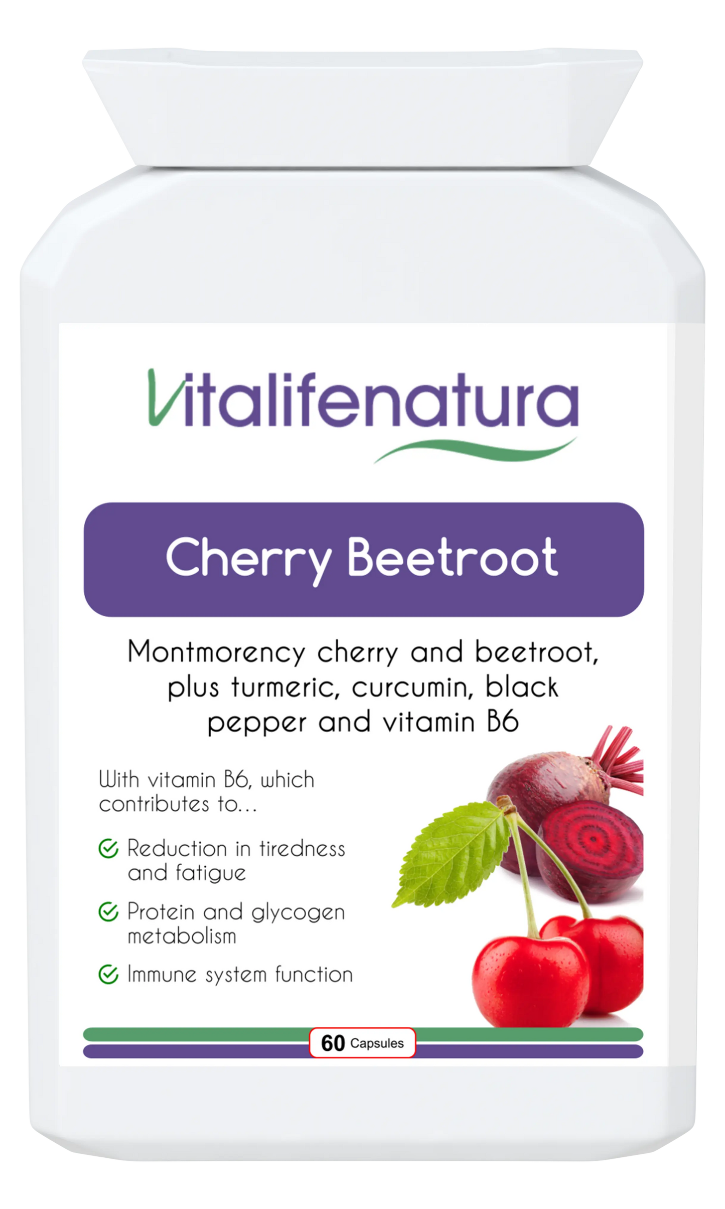 Cherry Beetroot 60 capsules Vitalifenatura