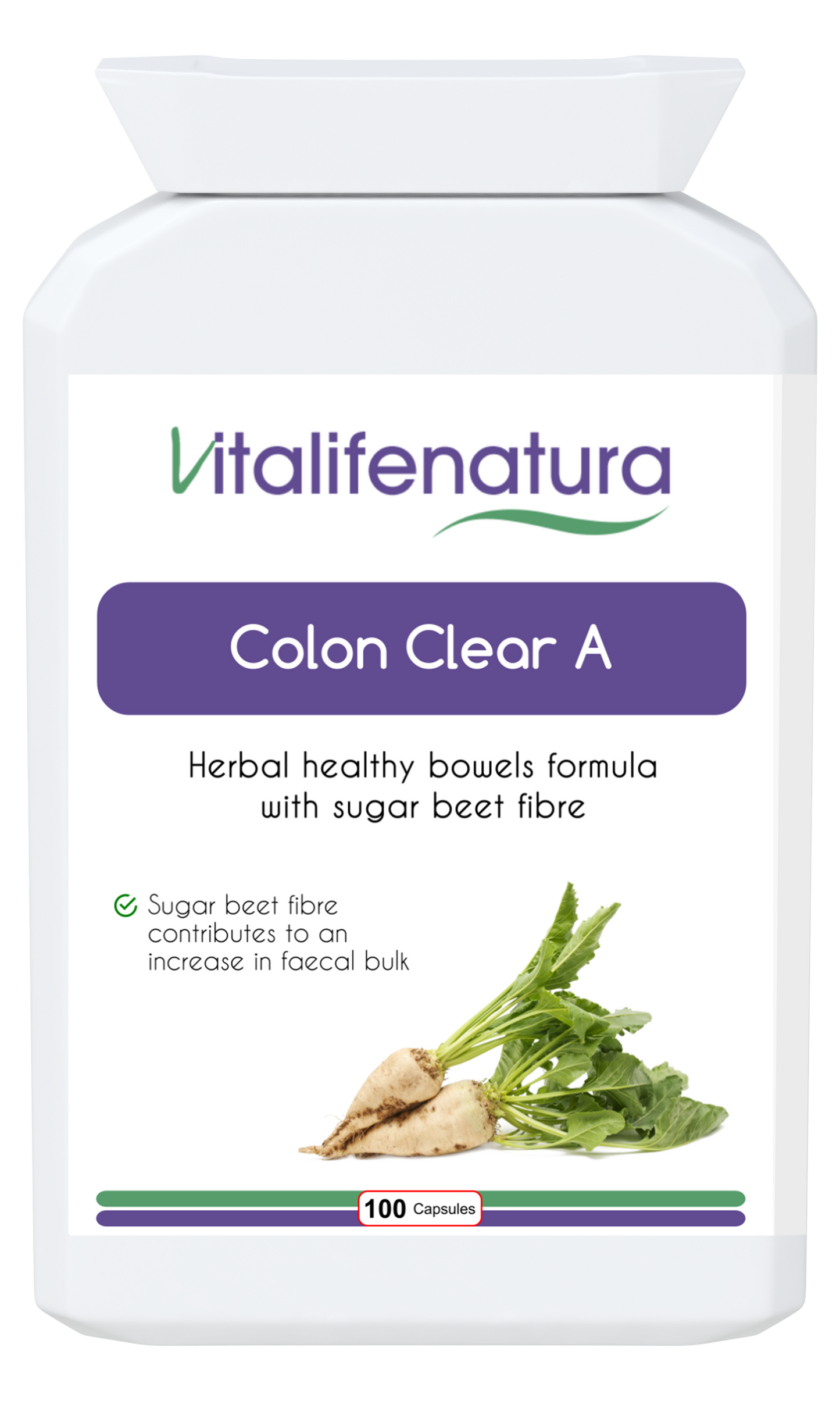 Colon Clear A Herbal Colon Cleanse 100 capsules Vitalifenatura