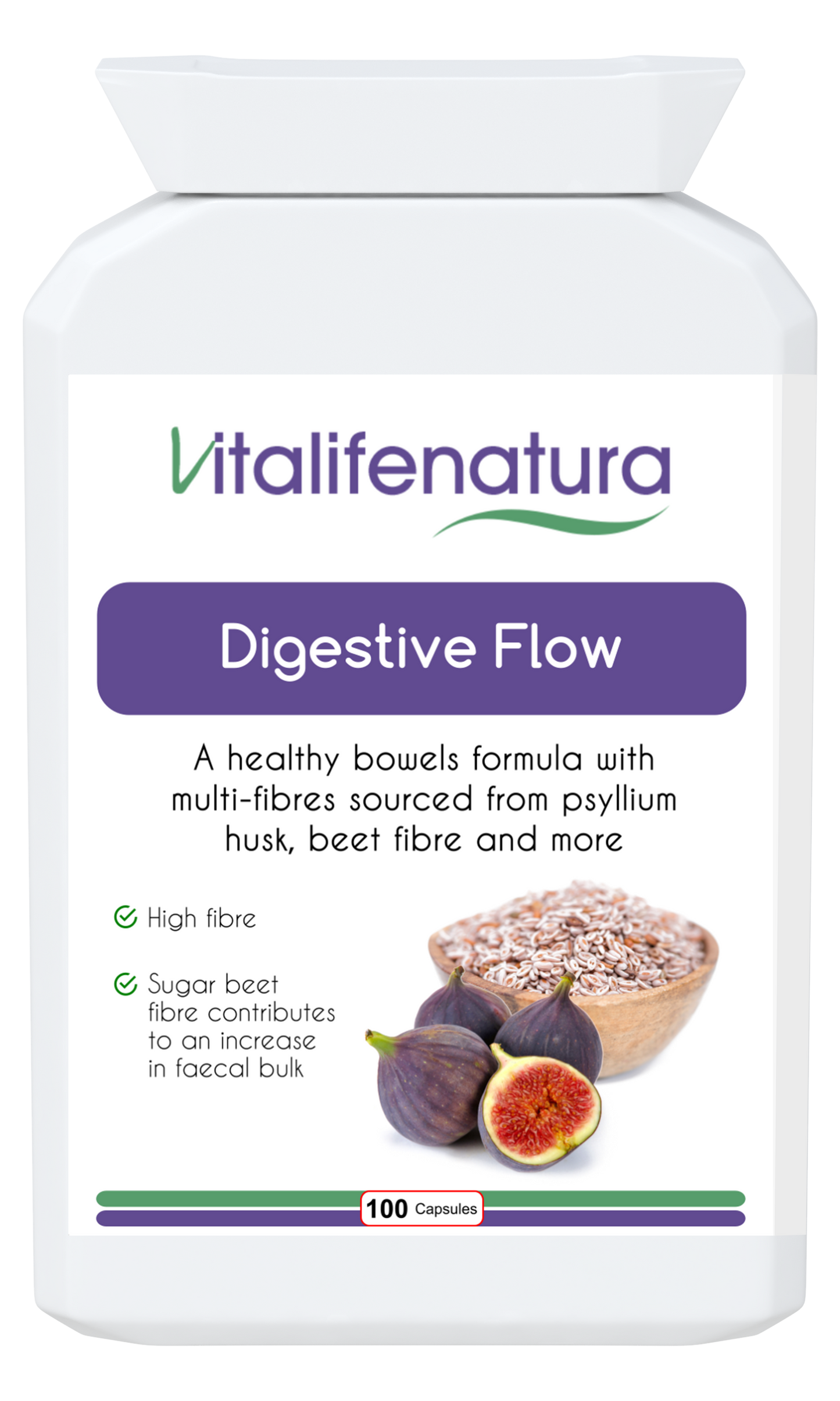 Digestive Flow 100 capsules Vitalifenatura