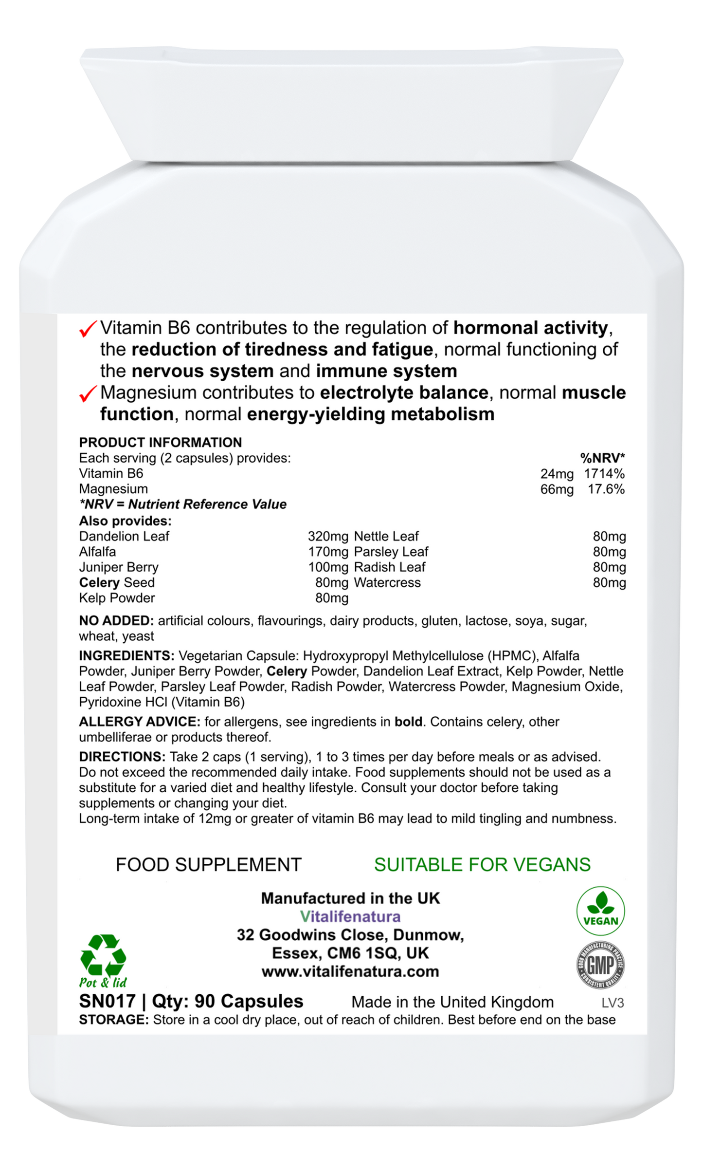 Fluid Balance 90 Capsules Vitalifenatura