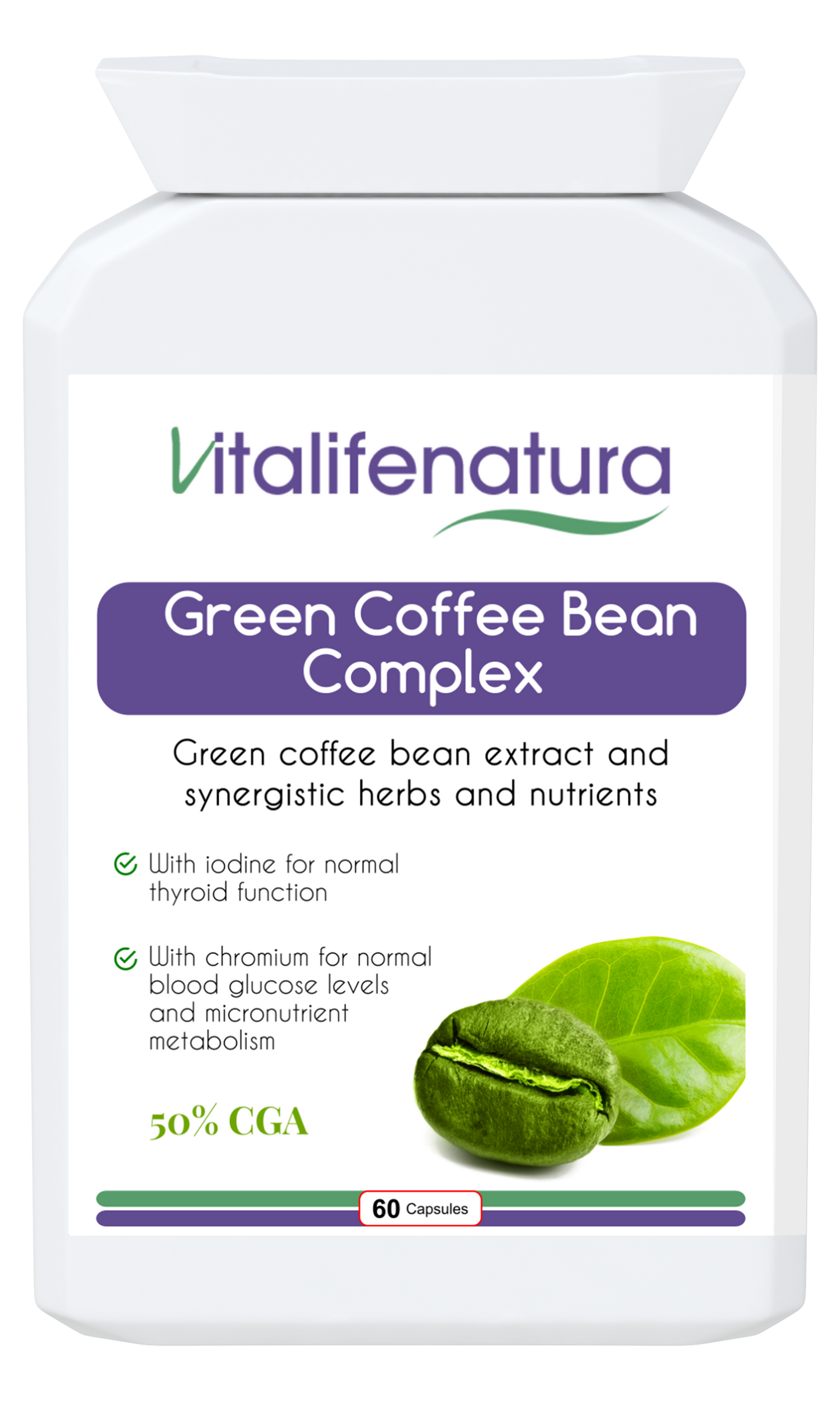 Green Coffee Bean 60 Capsules Vitalifenatura