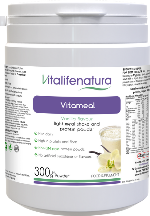 Vitameal Vanilla Flavour 300g Powder