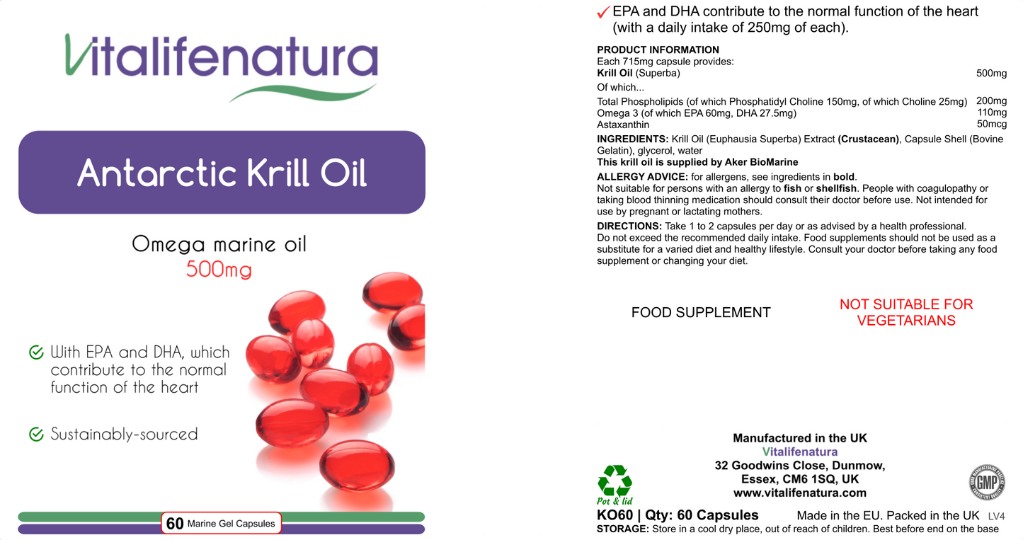 Antarctic Krill Oil 60 capsules