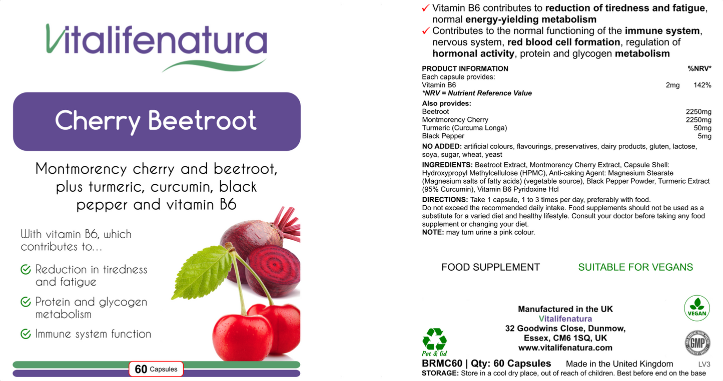 Cherry Beetroot 60 capsules