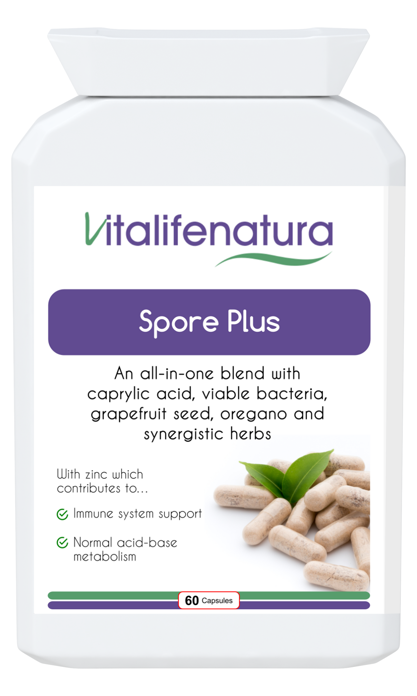 Spore Plus Anti-candida 60 Capsules