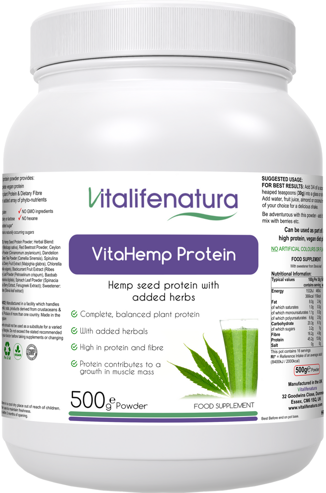 VitaHemp Protein 500g Powder