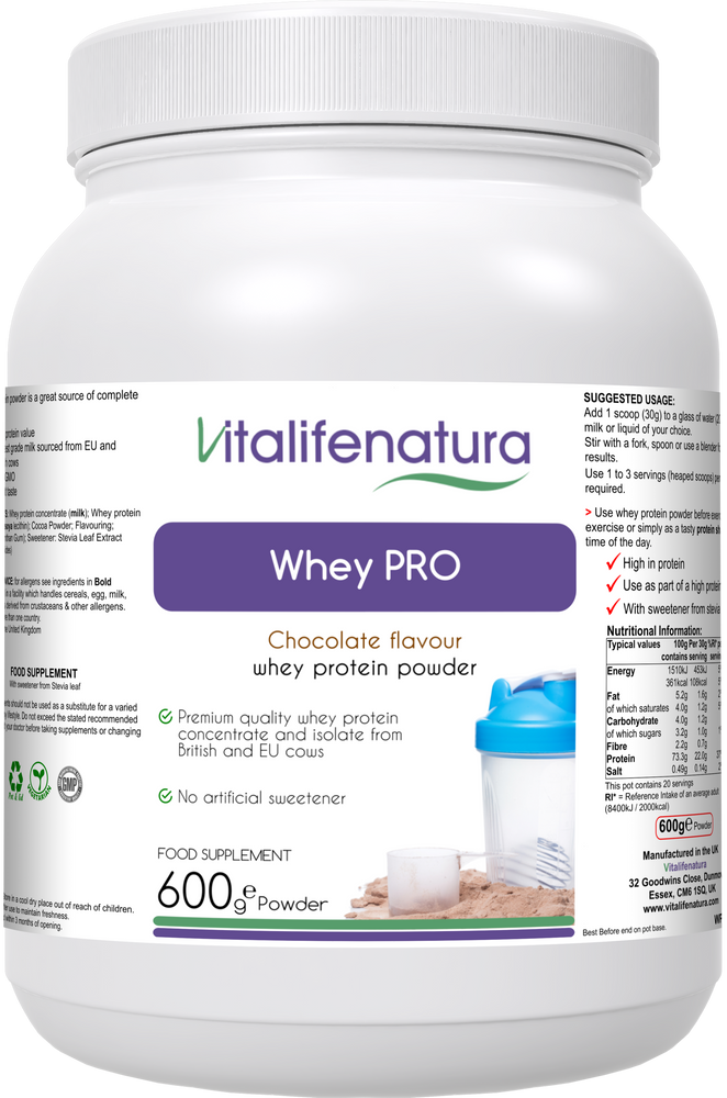 Whey Pro Chocolate Flavour 600g Powder